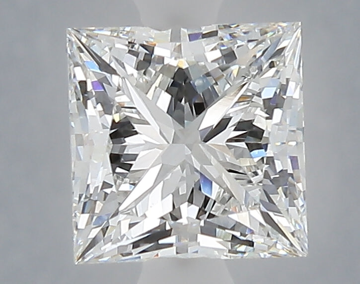 2.11 Carat Princess Shaped, Ideal Cut, E Color, VS1 Clarity, IGI Certified Lab Grown Diamond