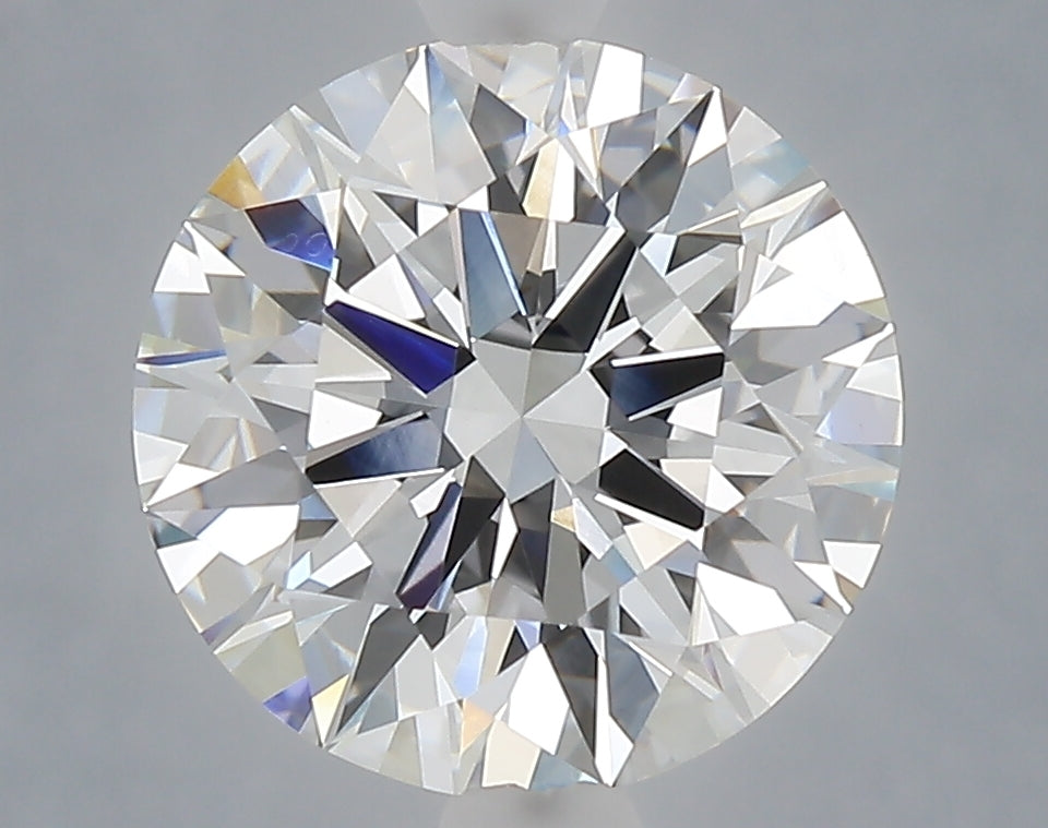 3.03 Carat Round Shaped, Excellent Cut, E Color, VVS2 Clarity, IGI Certified Lab Grown Diamond