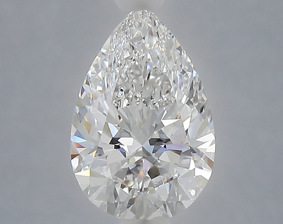 1.59 Carat Pear Shaped, Ideal Cut, D Color, VVS2 Clarity, IGI Certified Lab Grown Diamond