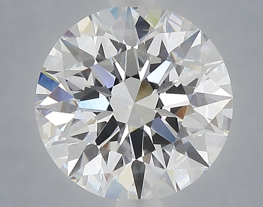 3.09 Carat Round Shaped, Excellent Cut, E Color, VVS2 Clarity, IGI Certified Lab Grown Diamond