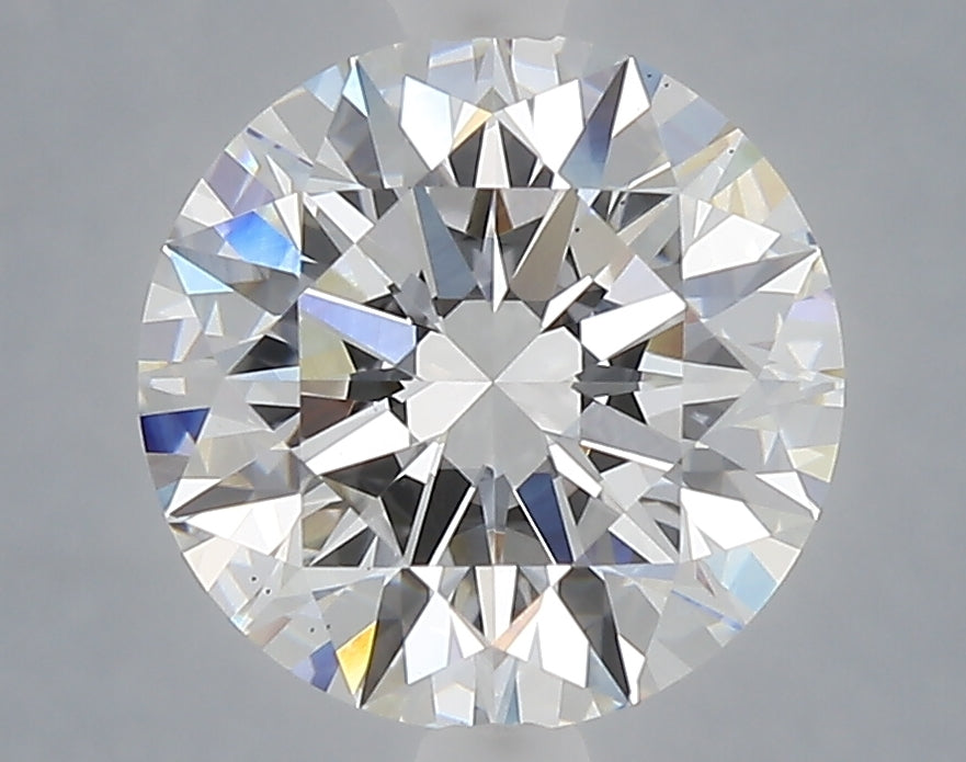 3.09 Carat Round Shaped, Excellent Cut, E Color, VS1 Clarity, IGI Certified Lab Grown Diamond