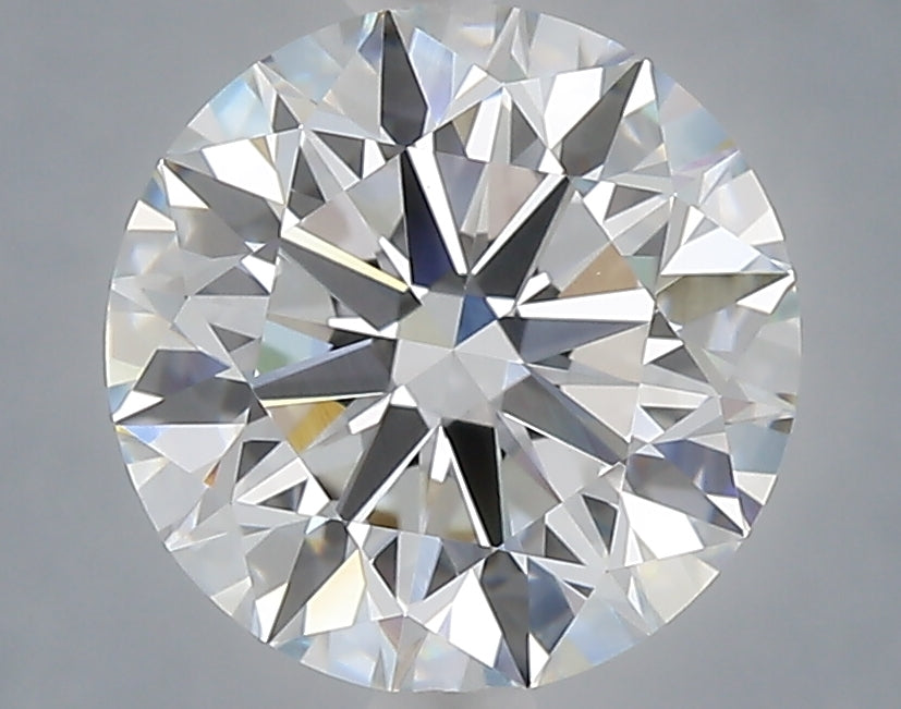 3.07 Carat Round Shaped, Excellent Cut, E Color, VVS2 Clarity, IGI Certified Lab Grown Diamond