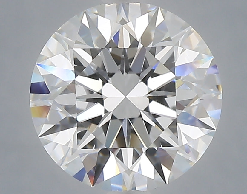 3.08 Carat Round Shaped, Excellent Cut, E Color, VVS2 Clarity, IGI Certified Lab Grown Diamond