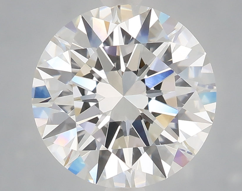3.10 Carat Round Shaped, Excellent Cut, D Color, VVS2 Clarity, IGI Certified Lab Grown Diamond