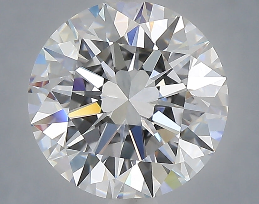 3.04 Carat Round Shaped, Excellent Cut, E Color, VVS2 Clarity, IGI Certified Lab Grown Diamond