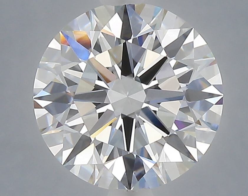 3.06 Carat Round Shaped, Excellent Cut, D Color, VVS2 Clarity, IGI Certified Lab Grown Diamond