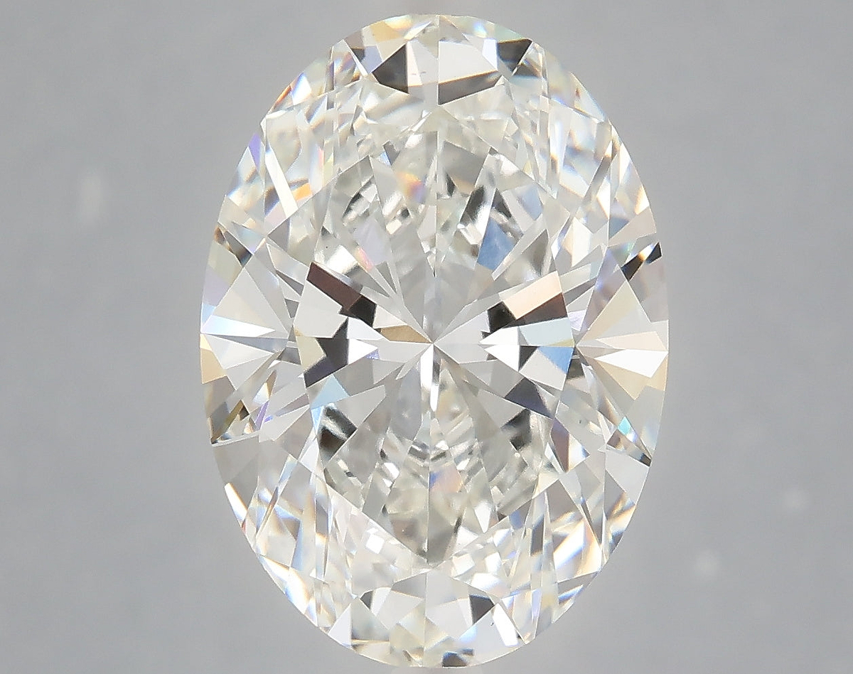 6.06 Carat Oval Shaped, Ideal Cut, F Color, VVS2 Clarity, IGI Certified Lab Grown Diamond