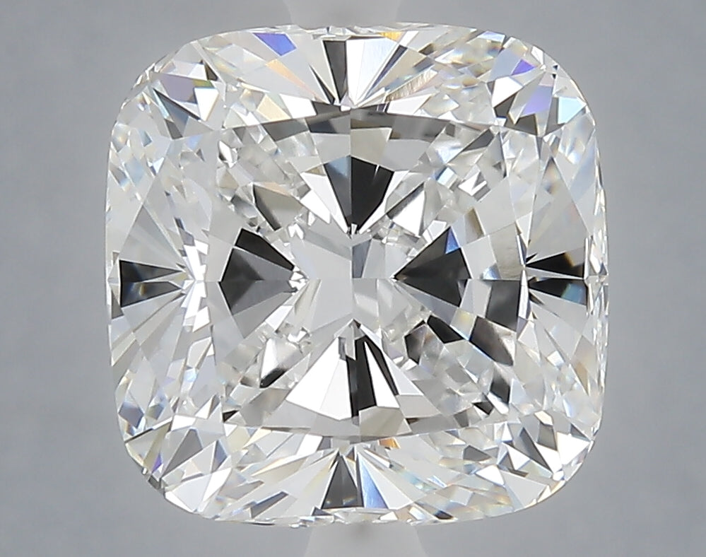 6.10 Carat Cushion Shaped, Ideal Cut, E Color, VVS2 Clarity, IGI Certified Lab Grown Diamond