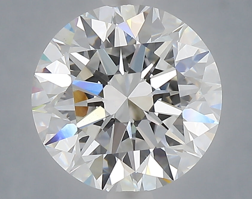 3.06 Carat Round Shaped, Excellent Cut, E Color, VVS2 Clarity, IGI Certified Lab Grown Diamond
