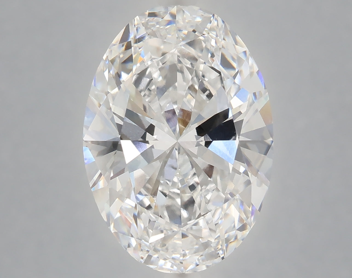 6.02 Carat Oval Shaped, Ideal Cut, D Color, VVS2 Clarity, IGI Certified Lab Grown Diamond