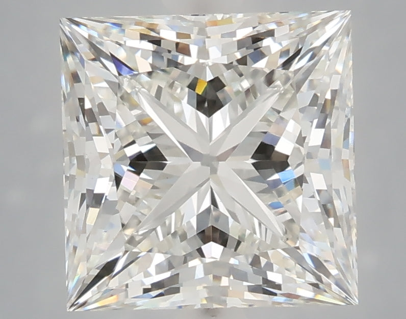 4.06 Carat Princess Shaped, Ideal Cut, G Color, VS1 Clarity, IGI Certified Lab Grown Diamond
