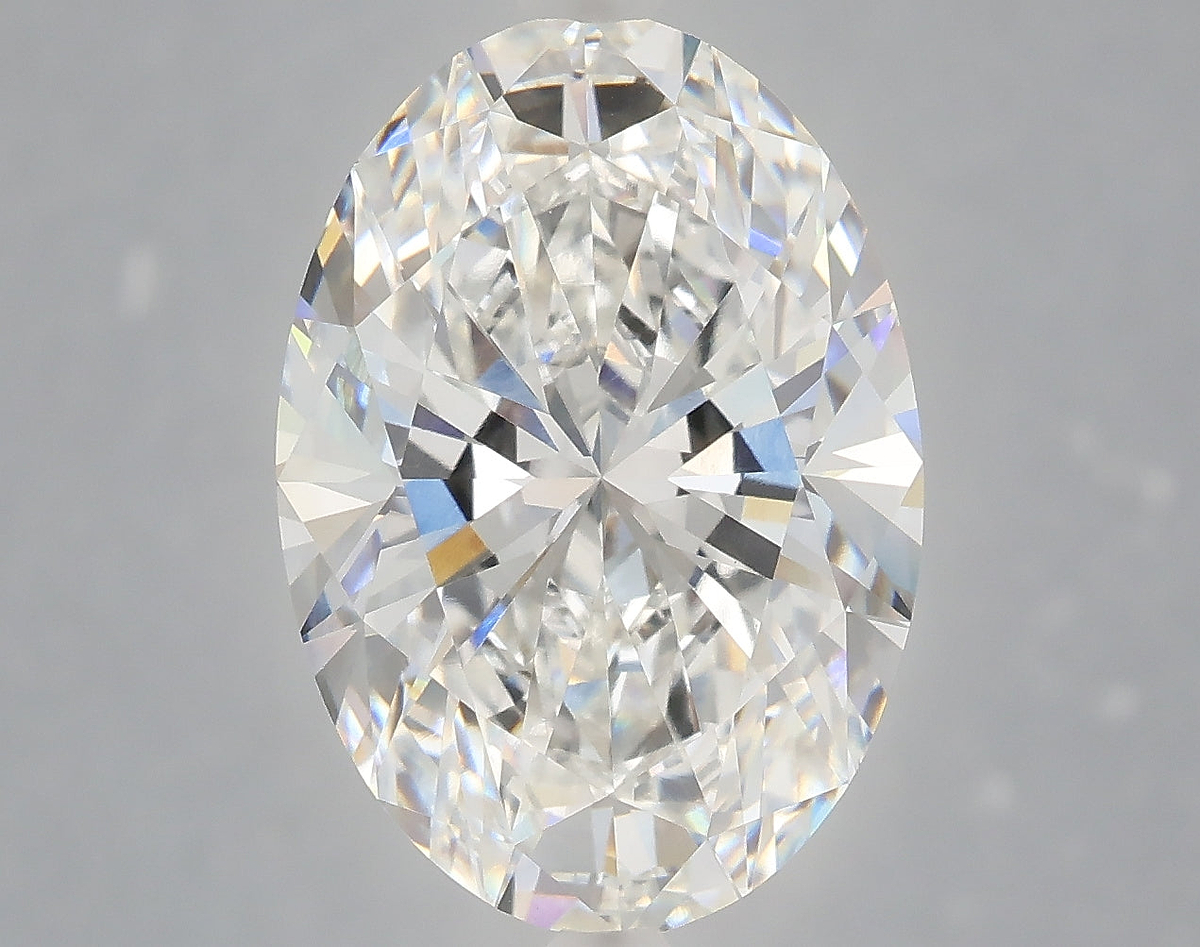 6.10 Carat Oval Shaped, Ideal Cut, E Color, VVS2 Clarity, IGI Certified Lab Grown Diamond