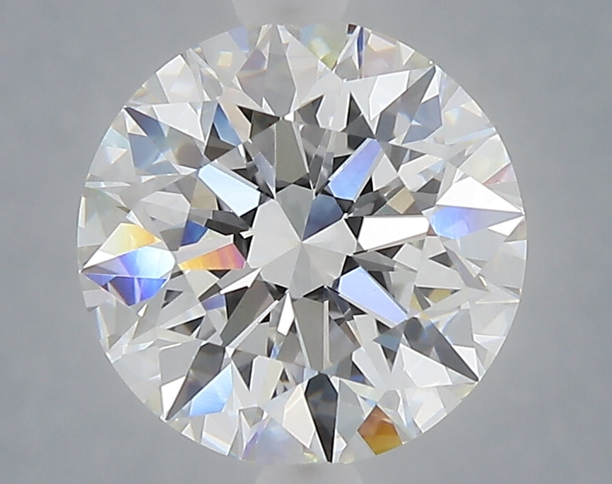 3.07 Carat Round Shaped, Excellent Cut, E Color, VVS2 Clarity, IGI Certified Lab Grown Diamond