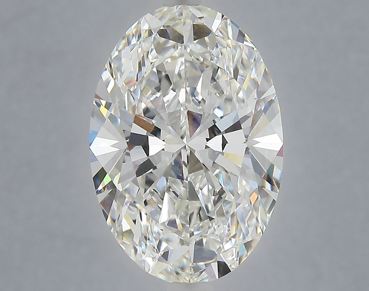 6.10 Carat Oval Shaped, Ideal Cut, F Color, VVS2 Clarity, IGI Certified Lab Grown Diamond
