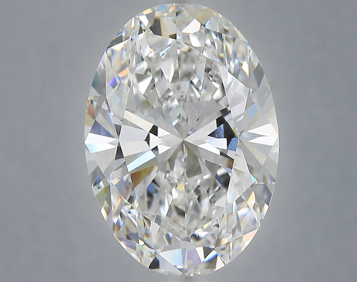 6.01 Carat Oval Shaped, Ideal Cut, E Color, VVS2 Clarity, IGI Certified Lab Grown Diamond