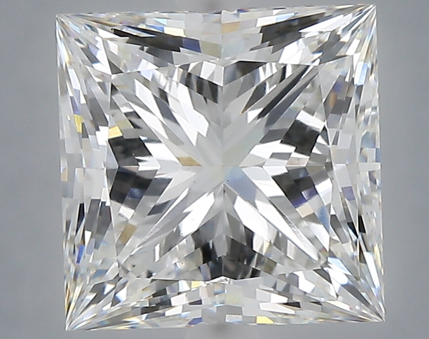 5.06 Carat Princess Shaped, Ideal Cut, E Color, VS1 Clarity, IGI Certified Lab Grown Diamond
