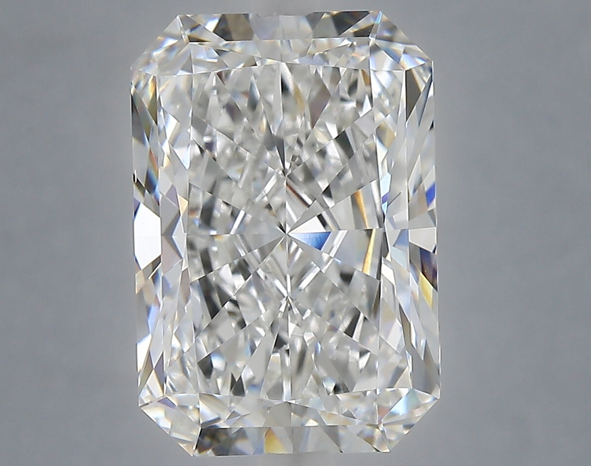 6.10 Carat Radiant Shaped, Ideal Cut, E Color, VVS2 Clarity, IGI Certified Lab Grown Diamond