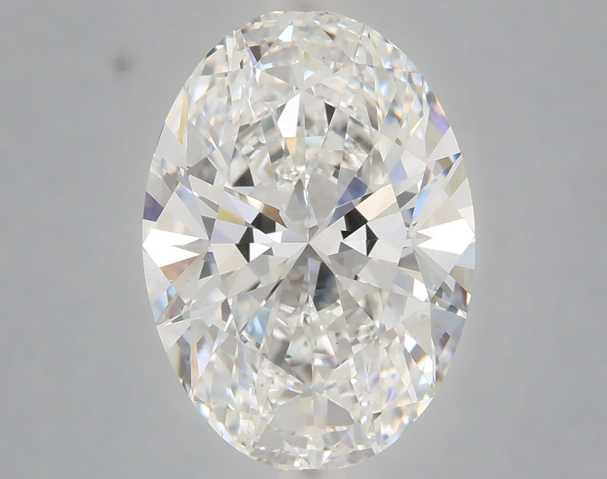 6.03 Carat Oval Shaped, Ideal Cut, E Color, VVS2 Clarity, IGI Certified Lab Grown Diamond