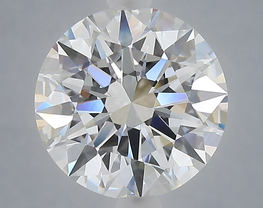 3.09 Carat Round Shaped, Excellent Cut, E Color, VVS2 Clarity, IGI Certified Lab Grown Diamond