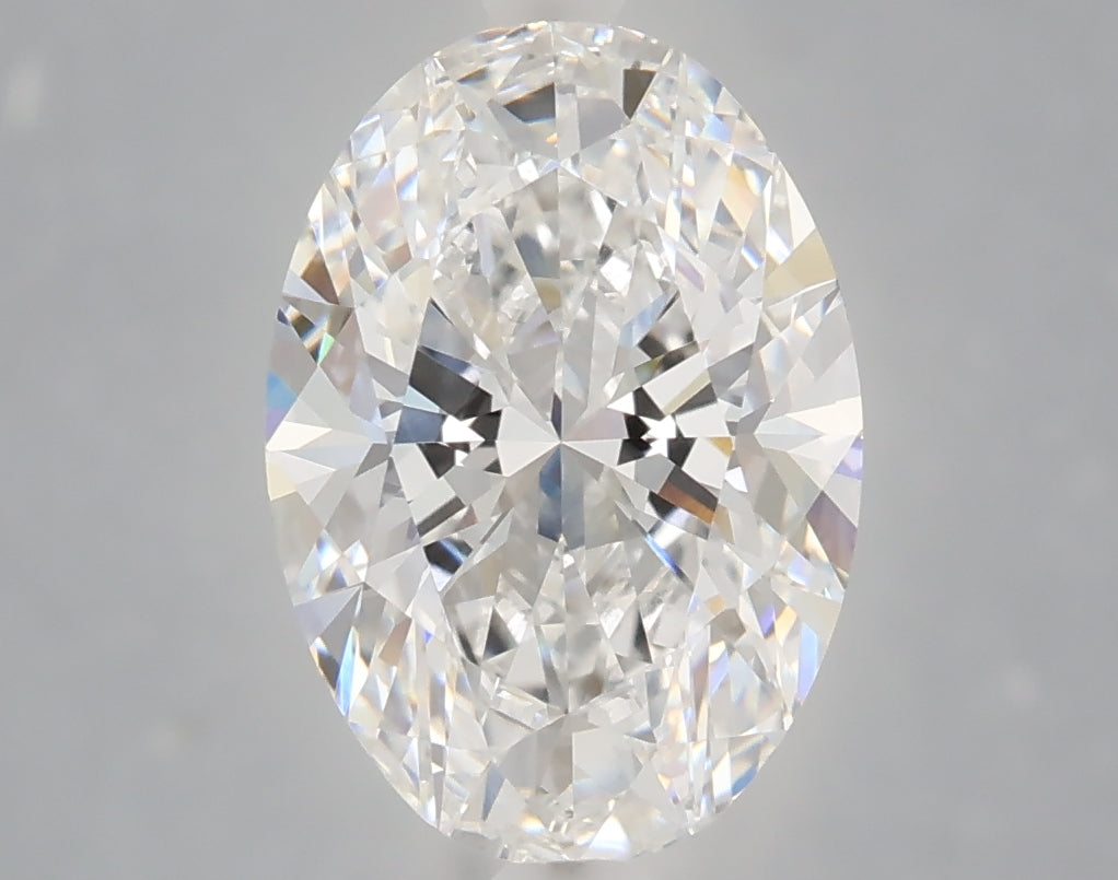 3.05 Carat Oval Shaped, Ideal Cut, E Color, VVS1 Clarity, IGI Certified Lab Grown Diamond