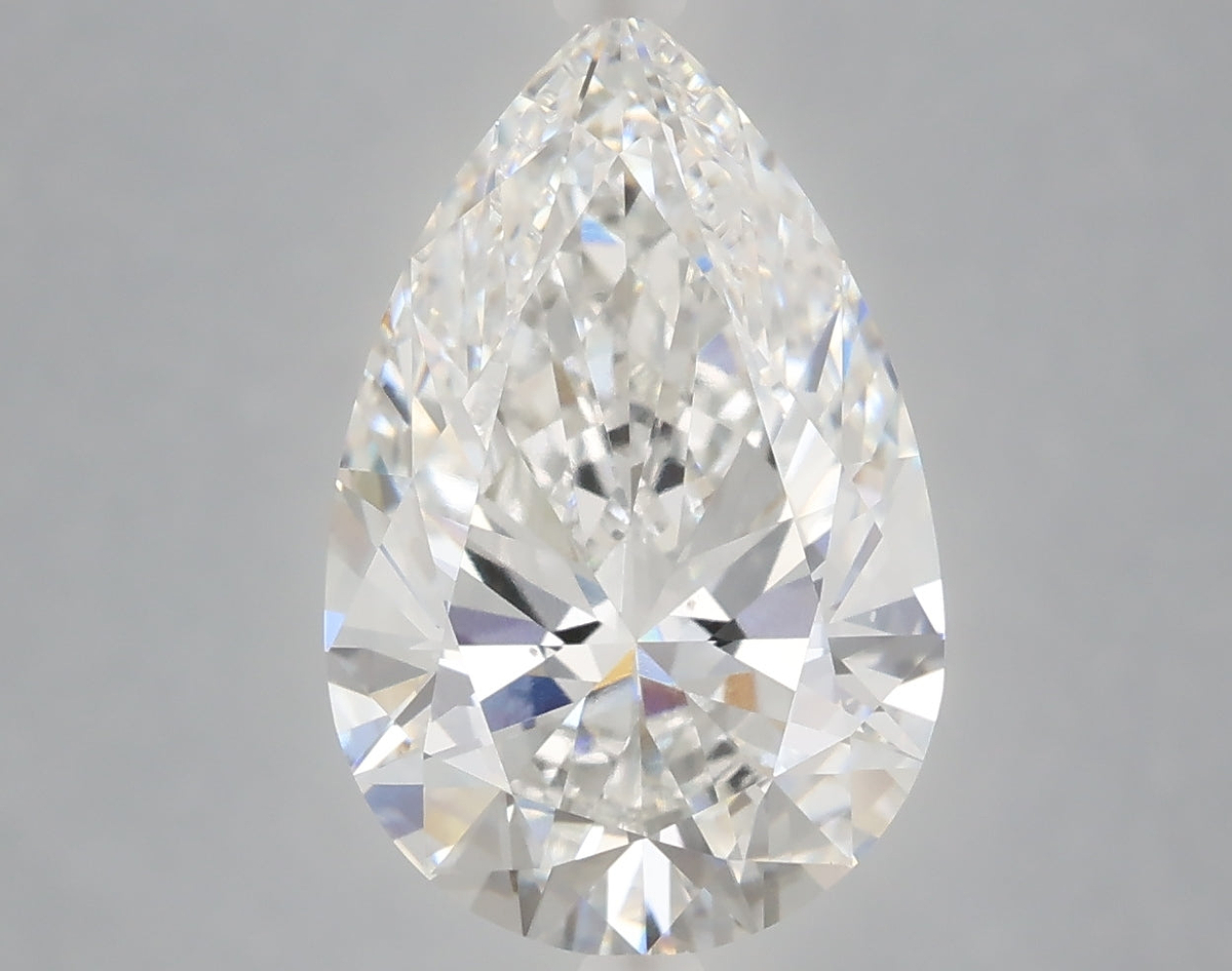 4.58 Carat Pear Shaped, Ideal Cut, E Color, VS2 Clarity, IGI Certified Lab Grown Diamond