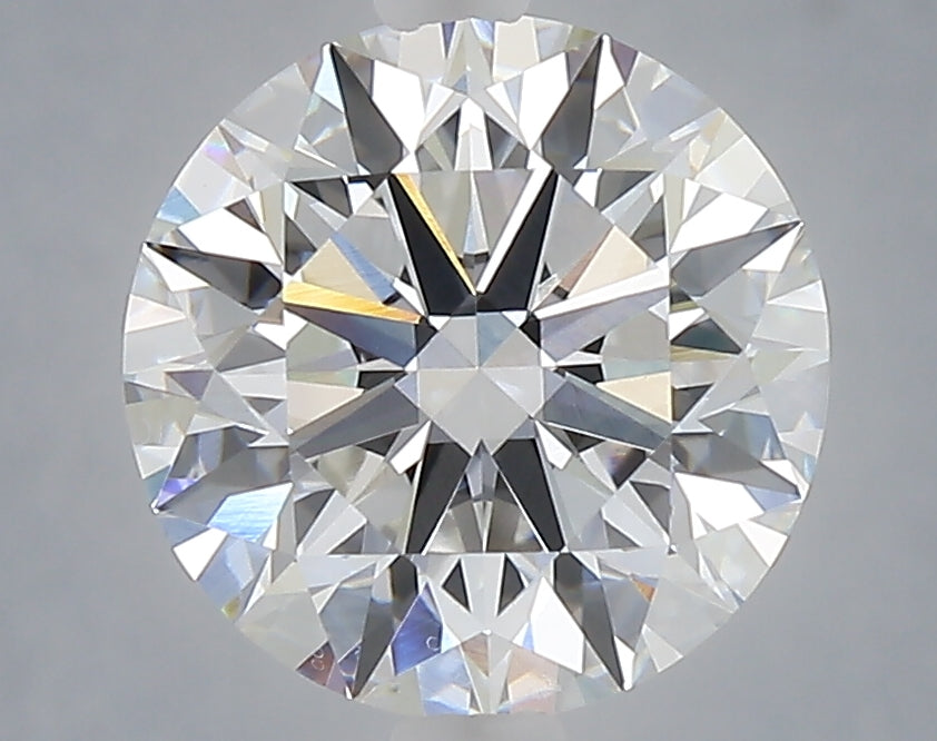 3.06 Carat Round Shaped, Ideal Cut, D Color, VVS2 Clarity, IGI Certified Lab Grown Diamond