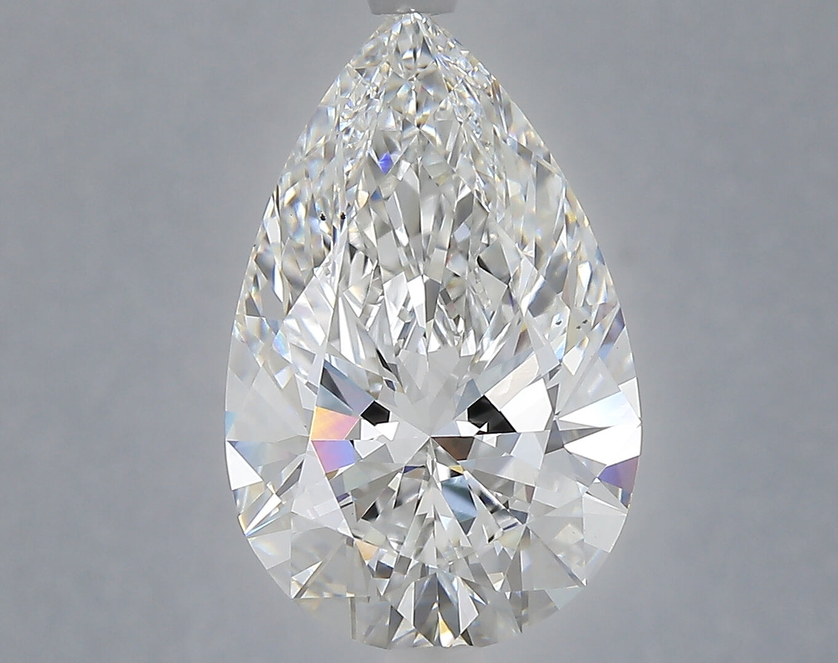 5.09 Carat Pear Shaped, Ideal Cut, E Color, VS1 Clarity, IGI Certified Lab Grown Diamond