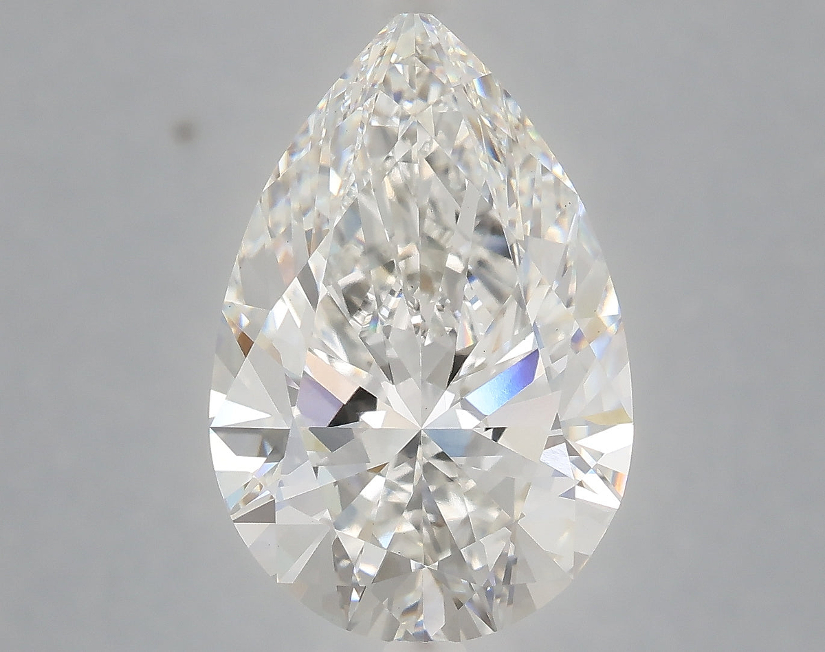 6.25 Carat Pear Shaped, Ideal Cut, E Color, VS1 Clarity, IGI Certified Lab Grown Diamond
