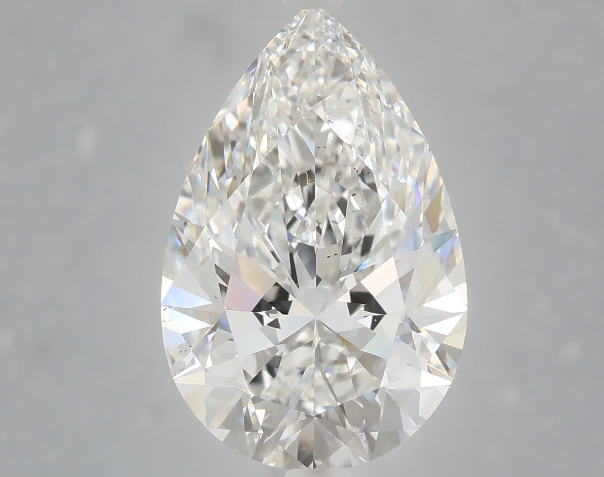 5.28 Carat Pear Shaped, Ideal Cut, E Color, VS2 Clarity, IGI Certified Lab Grown Diamond