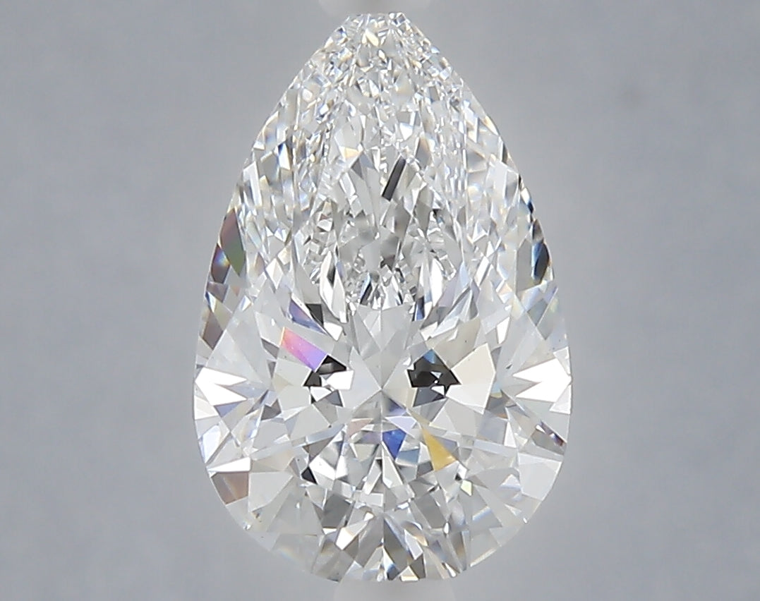 2.08 Carat Pear Shaped, Ideal Cut, D Color, VS1 Clarity, IGI Certified Lab Grown Diamond