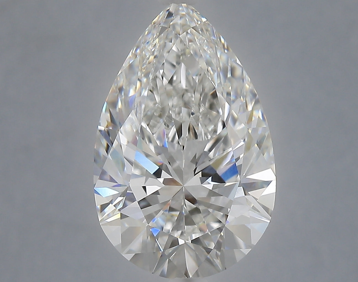 5.07 Carat Pear Shaped, Excellent Cut, E Color, VVS2 Clarity, IGI Certified Lab Grown Diamond