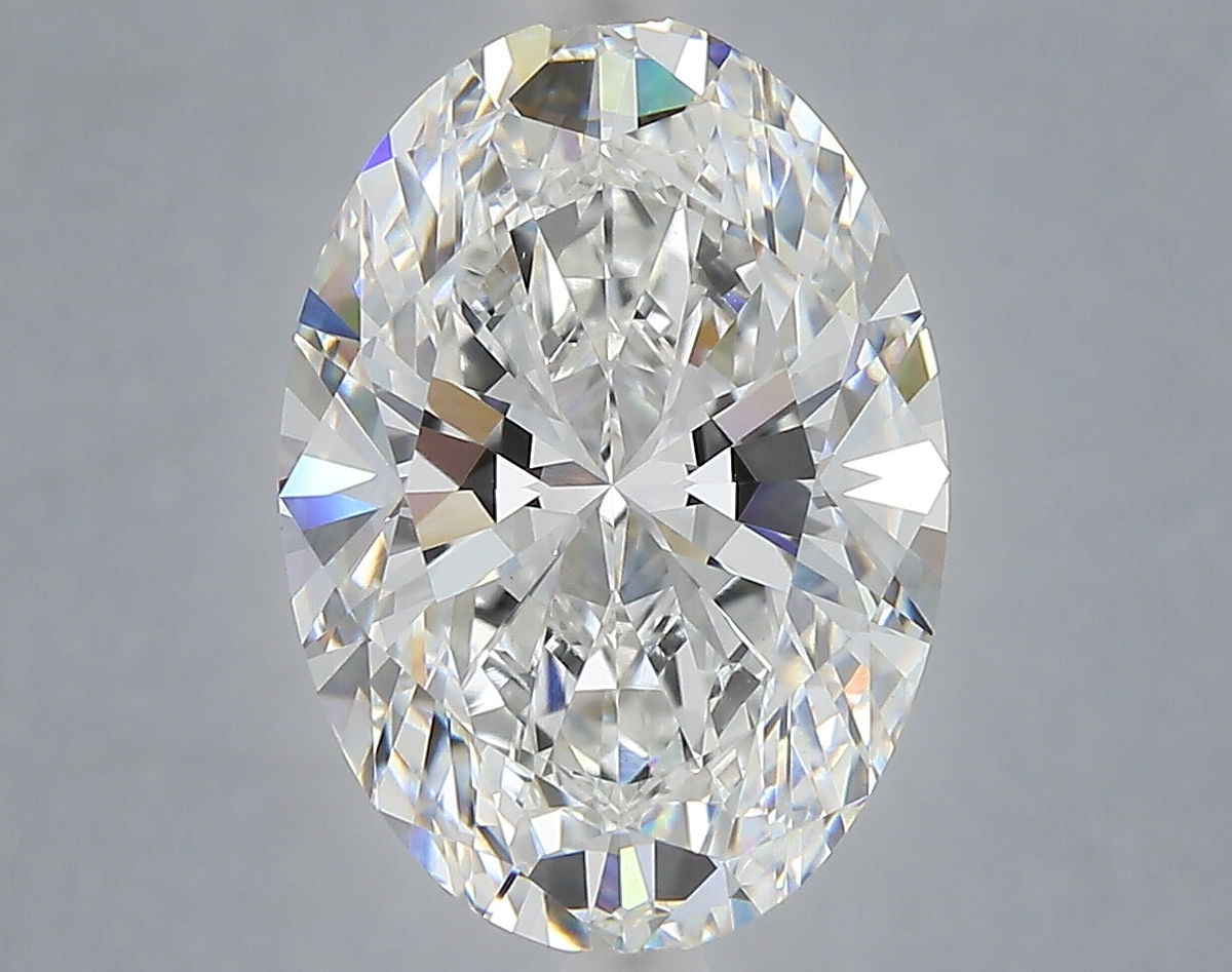 5.09 Carat Oval Shaped, Ideal Cut, E Color, VVS2 Clarity, IGI Certified Lab Grown Diamond