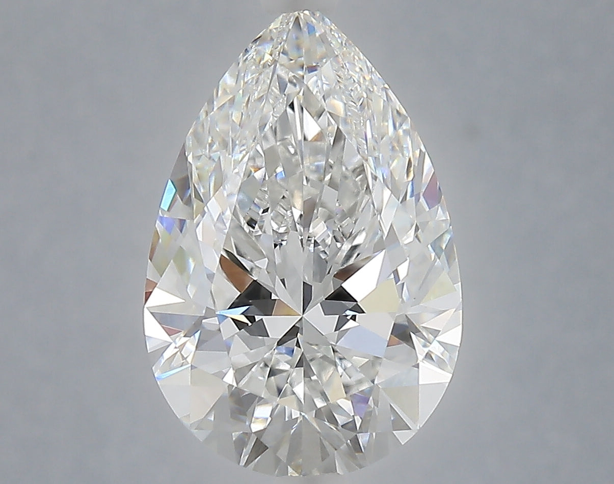 4.28 Carat Pear Shaped, Excellent Cut, E Color, VVS2 Clarity, IGI Certified Lab Grown Diamond