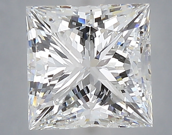 2.02 Carat Princess Shaped, Ideal Cut, D Color, VVS2 Clarity, IGI Certified Lab Grown Diamond