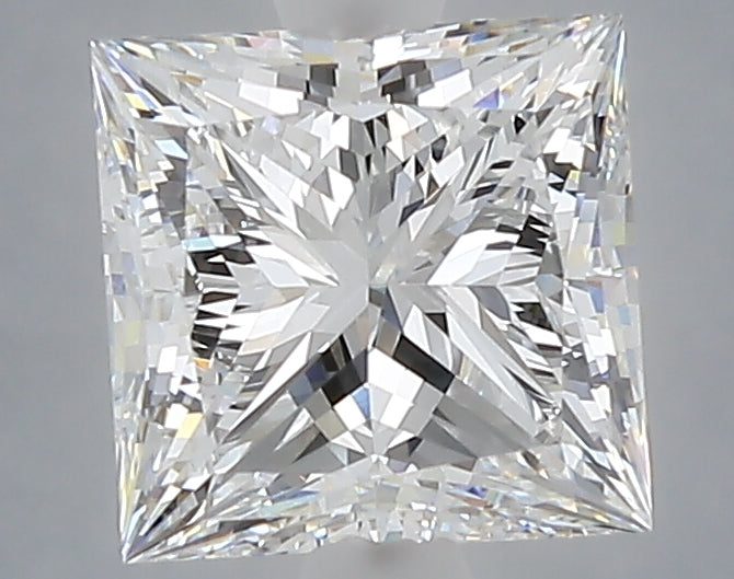 2.09 Carat Princess Shaped, Ideal Cut, D Color, VVS1 Clarity, IGI Certified Lab Grown Diamond