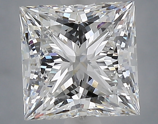 2.08 Carat Princess Shaped, Ideal Cut, D Color, VVS2 Clarity, IGI Certified Lab Grown Diamond