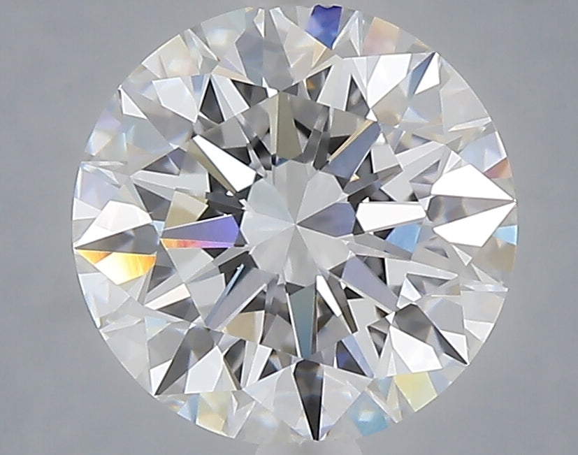 3.03 Carat Round Shaped, Excellent Cut, D Color, VVS2 Clarity, IGI Certified Lab Grown Diamond