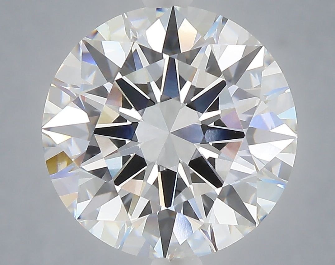 5.09 Carat Round Shaped, Excellent Cut, E Color, VVS2 Clarity, IGI Certified Lab Grown Diamond