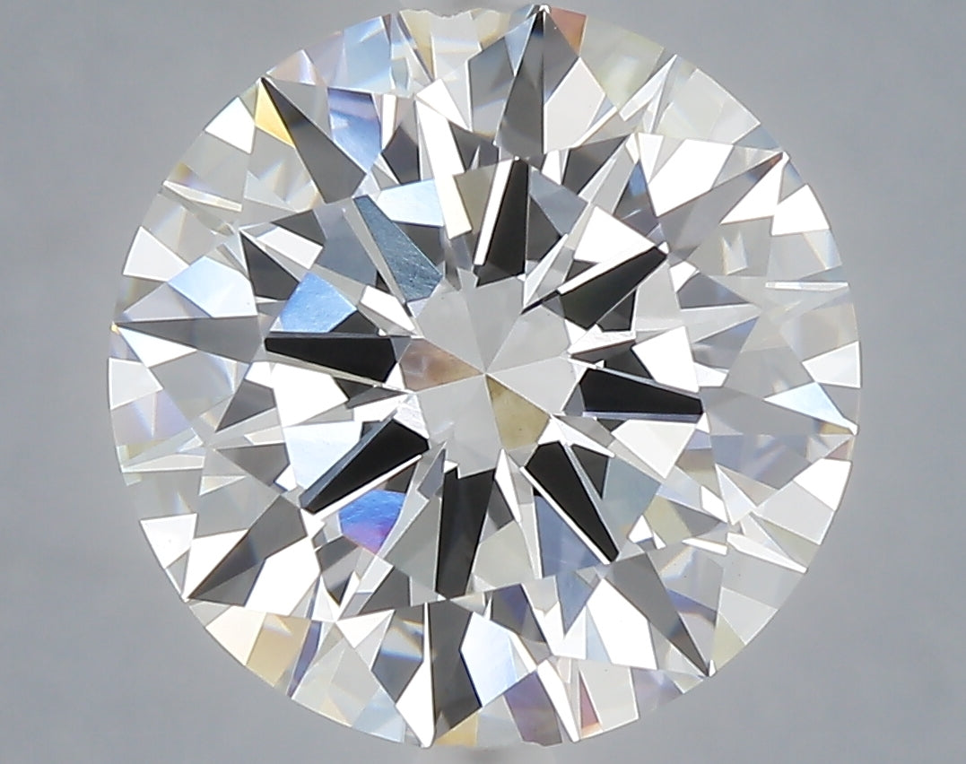 5.22 Carat Round Shaped, Excellent Cut, F Color, VVS2 Clarity, IGI Certified Lab Grown Diamond
