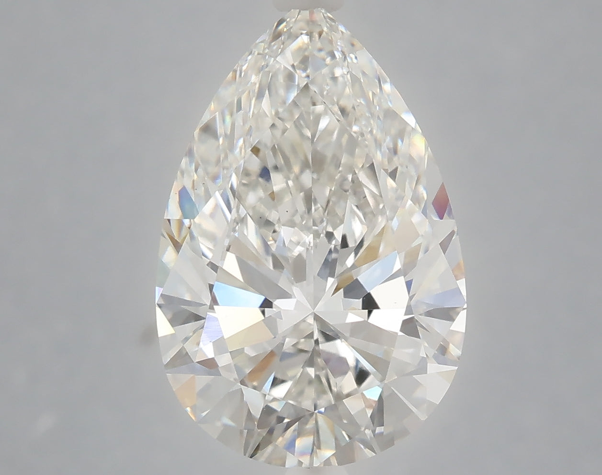 5.01 Carat Pear Shaped, Ideal Cut, F Color, VS1 Clarity, IGI Certified Lab Grown Diamond