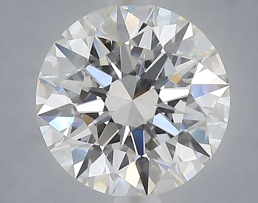 3.07 Carat Round Shaped, Excellent Cut, E Color, VVS2 Clarity, IGI Certified Lab Grown Diamond