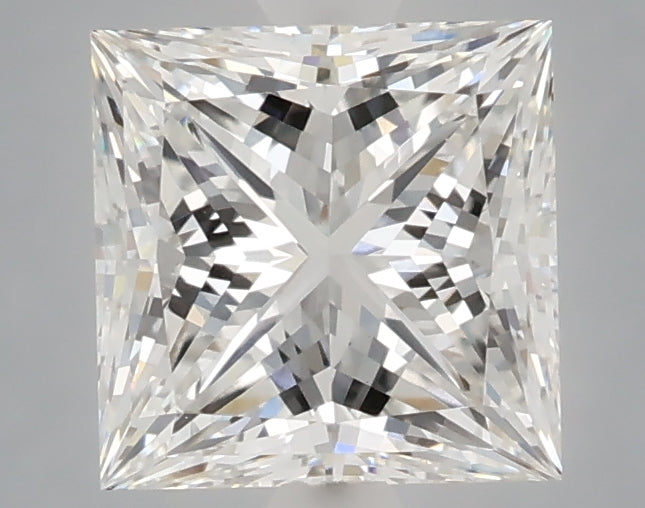 2.07 Carat Princess Shaped, Ideal Cut, E Color, VVS2 Clarity, IGI Certified Lab Grown Diamond