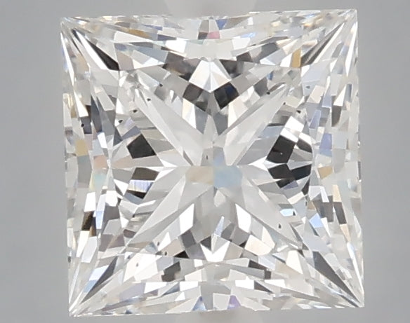 1.60 Carat Princess Shaped, Ideal Cut, D Color, VS2 Clarity, IGI Certified Lab Grown Diamond