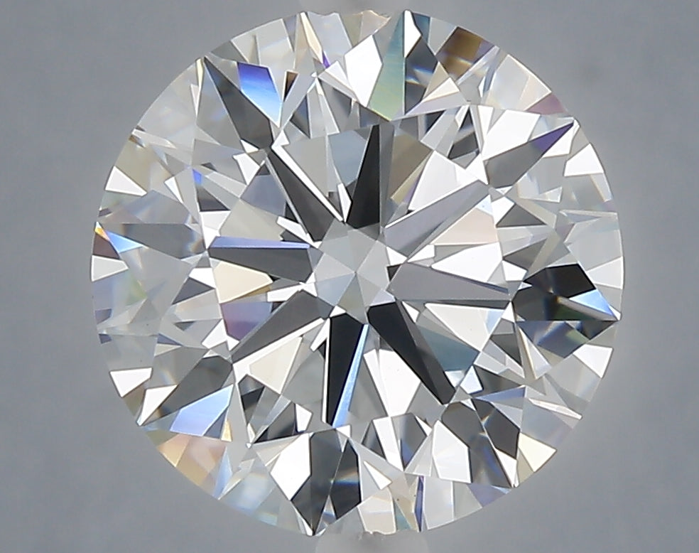 5.03 Carat Round Shaped, Excellent Cut, F Color, VVS2 Clarity, IGI Certified Lab Grown Diamond