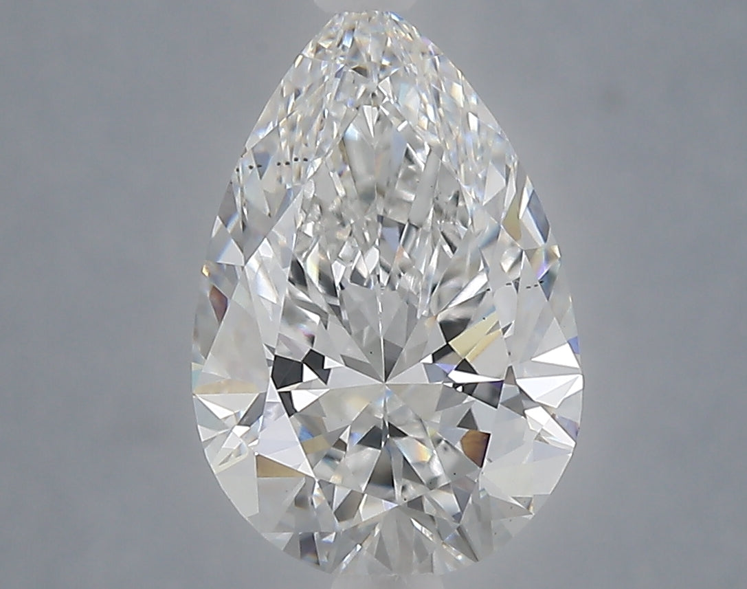 2.54 Carat Pear Shaped, Ideal Cut, E Color, VS1 Clarity, IGI Certified Lab Grown Diamond