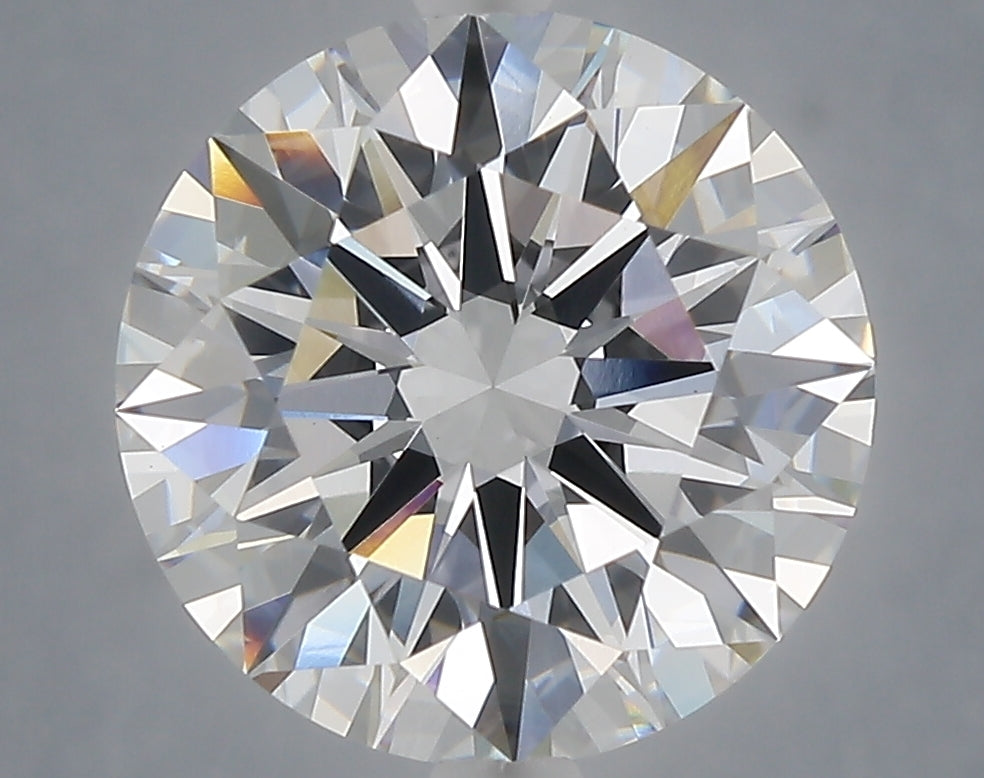5.04 Carat Round Shaped, Excellent Cut, F Color, VVS2 Clarity, IGI Certified Lab Grown Diamond