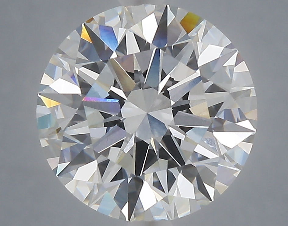 4.50 Carat Round Shaped, Excellent Cut, F Color, VVS2 Clarity, IGI Certified Lab Grown Diamond
