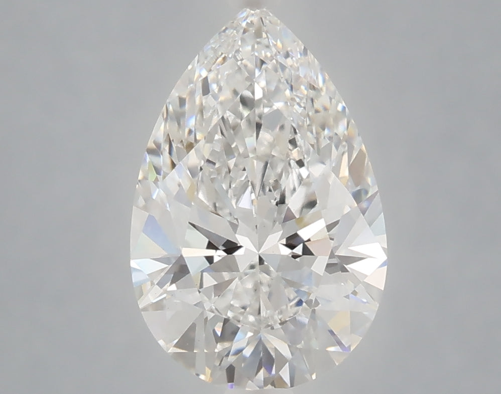 2.53 Carat Pear Shaped, Ideal Cut, E Color, VS1 Clarity, IGI Certified Lab Grown Diamond