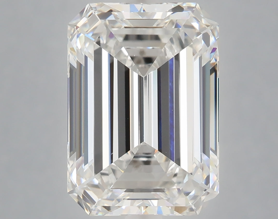 6.03 Carat Emerald Shaped, Ideal Cut, E Color, VS1 Clarity, IGI Certified Lab Grown Diamond