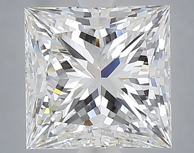 2.05 Carat Princess Shaped, Ideal Cut, E Color, VVS2 Clarity, IGI Certified Lab Grown Diamond
